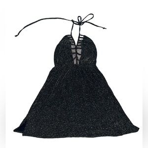 Gorgeous shein stretchy backless sparkly black & gold dress!